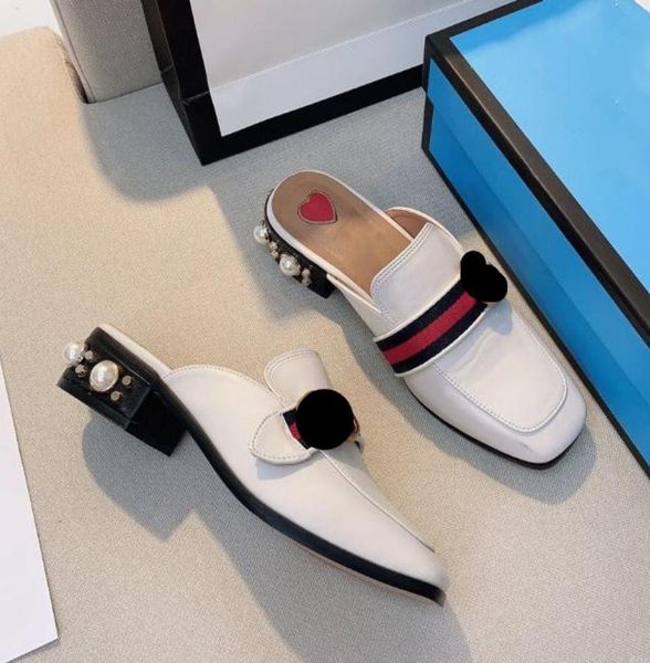 horsebit pearl heel thick slippers thickheel baotou allmatch luxury loafers women step on heel one pedal muller two wear single 1890889, Black
horsebit pearl heel thick slippers thickheel baotou allmatch luxury loafers women step on heel one pedal muller two wear single 1890889, Black