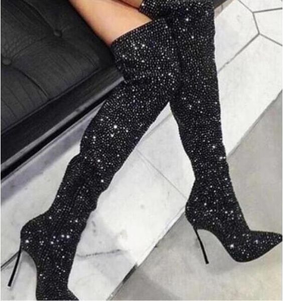 chic crystal women pointed toe metal thin high heel shoes overtheknee zipper graceful footwear black thigh boots9723272
chic crystal women pointed toe metal thin high heel shoes overtheknee zipper graceful footwear black thigh boots9723272