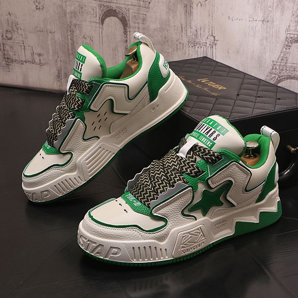 2023 autumn new men's leather sneakers fashionable and comfortable casual men's shoes outdoor non-slip running shoes, Black
2023 autumn new men's leather sneakers fashionable and comfortable casual men's shoes outdoor non-slip running shoes, Black