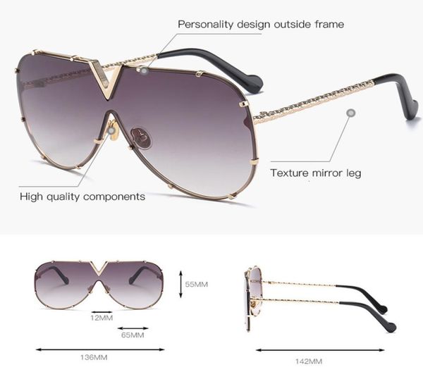 2021 summer italy brand designer pilot sunglasses women men trendy mirror oversized sun glasses for female driving ey4071366, White;black
2021 summer italy brand designer pilot sunglasses women men trendy mirror oversized sun glasses for female driving ey4071366, White;black