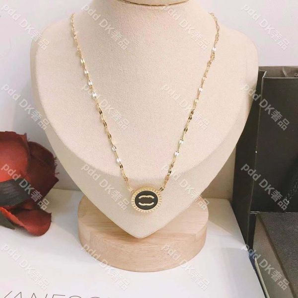 the new water ripple necklace does not fade color titanium steel light luxury fashion gift high sense of trend, Silver
the new water ripple necklace does not fade color titanium steel light luxury fashion gift high sense of trend, Silver