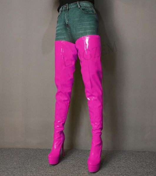 laigzem shiny women boots thigh high boots platform high heels long tall party club colorful shoes botines mujer large size 34521196791, Black
laigzem shiny women boots thigh high boots platform high heels long tall party club colorful shoes botines mujer large size 34521196791, Black