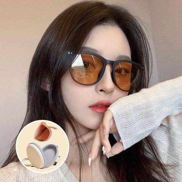 foldable sunglasses for women japanese and korean anti ultraviolet glasses men driving round face brown, White;black
foldable sunglasses for women japanese and korean anti ultraviolet glasses men driving round face brown, White;black