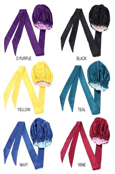 satin bonnet double layer soft head wrap with long belt breathable solid color sleep cap with ribbon head tie hair accessories8097480, Blue;gray
satin bonnet double layer soft head wrap with long belt breathable solid color sleep cap with ribbon head tie hair accessories8097480, Blue;gray