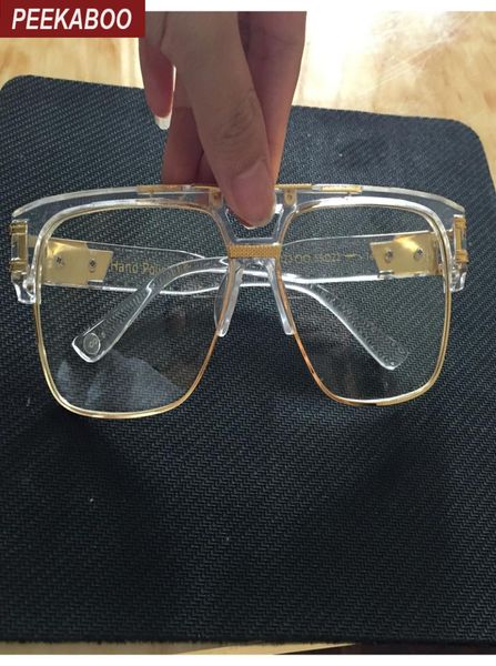 peekaboo new fashion oversized gold clear frame glasses square designer brand frames for eyeglasses male female big4890842, Silver
peekaboo new fashion oversized gold clear frame glasses square designer brand frames for eyeglasses male female big4890842, Silver