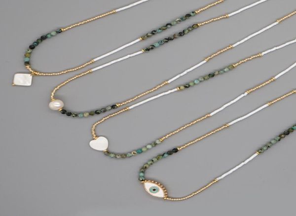 miyuki glass beads strands pearl evil eye pendant necklace for women gift7008056, Silver
miyuki glass beads strands pearl evil eye pendant necklace for women gift7008056, Silver
