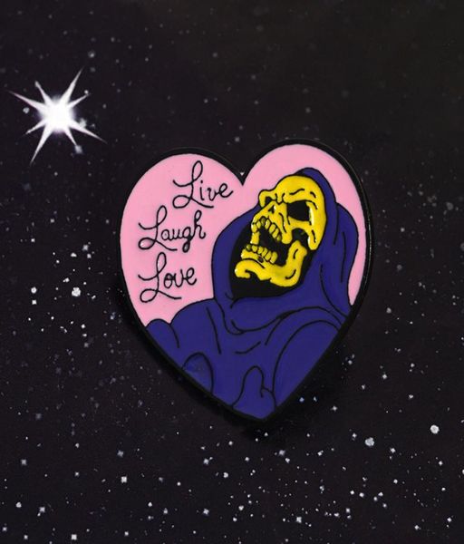 live laugh love brooch skeletor halloween gothic dark heart shape skull skeleton death godfather enamel badge brooches lapel pins 8369066, Gray
live laugh love brooch skeletor halloween gothic dark heart shape skull skeleton death godfather enamel badge brooches lapel pins 8369066, Gray