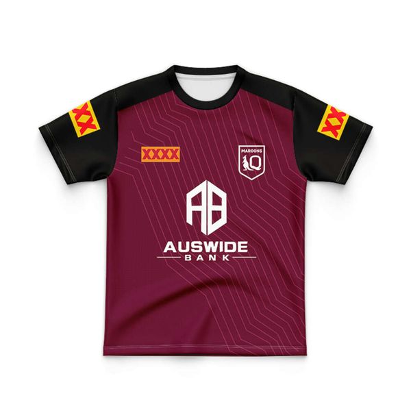 2023 kids training jersey 2023/24 queensland maroons state of origin rugby, Black;gray
2023 kids training jersey 2023/24 queensland maroons state of origin rugby, Black;gray