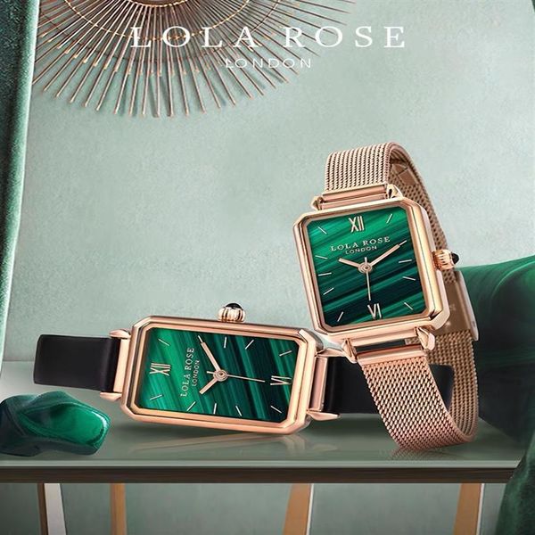 laura lola small green watch rose watch womens square watches women's watchs evergreen rattan quartz-5235s, Slivery;brown
laura lola small green watch rose watch womens square watches women's watchs evergreen rattan quartz-5235s, Slivery;brown