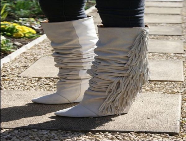2017 qualiy women knee high boots height increasing fringe tassel boots fashion women wedge booties1256804, Black
2017 qualiy women knee high boots height increasing fringe tassel boots fashion women wedge booties1256804, Black