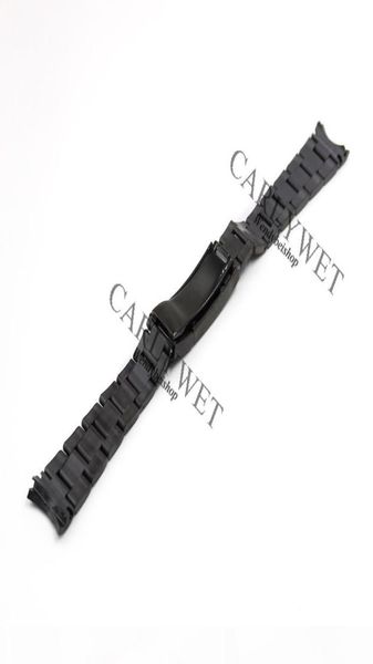 carlywet 20mm black stainless steel solid curved end screw links new style glide lock clasp steel watch band bracelet strap2892322, Black;brown
carlywet 20mm black stainless steel solid curved end screw links new style glide lock clasp steel watch band bracelet strap2892322, Black;brown