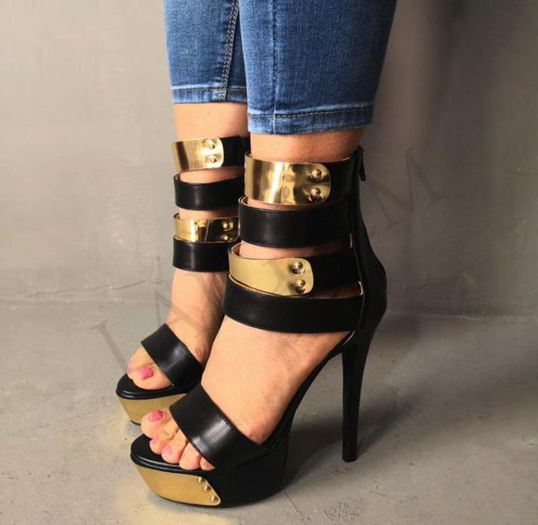 laigzem fashion strappy women sandals open toe back zipper platform high heels sandals female sapato feminino shoes woman big size8135446, Black
laigzem fashion strappy women sandals open toe back zipper platform high heels sandals female sapato feminino shoes woman big size8135446, Black