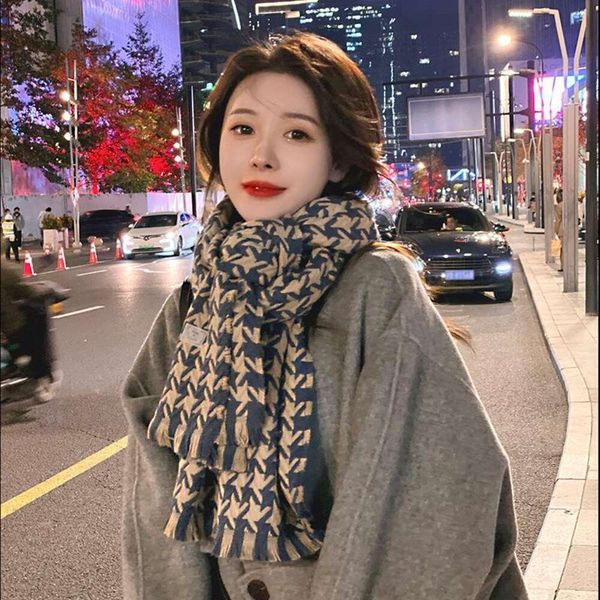 winter houndstooth scarf for girls autumn korean version of the imitation cashmere couple shawl retro warm trend, Blue;gray
winter houndstooth scarf for girls autumn korean version of the imitation cashmere couple shawl retro warm trend, Blue;gray