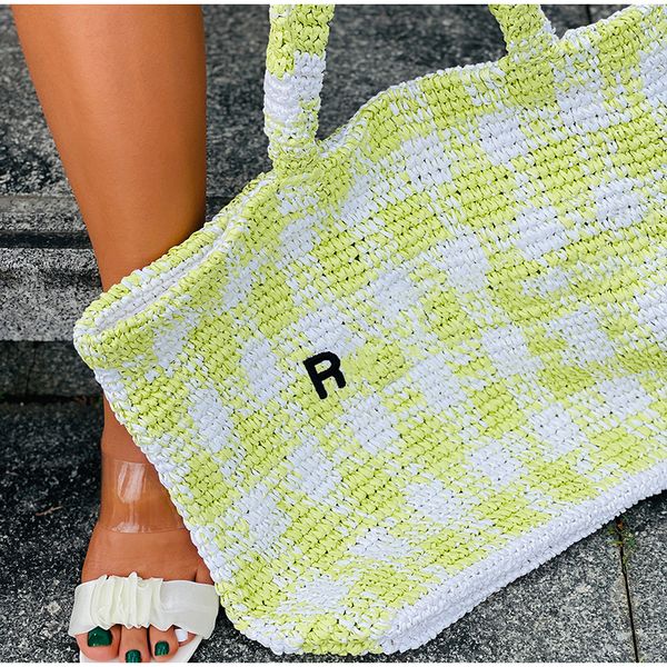 women brand design letter weaving large capacity handbags ladies fashion plaid solid canvas bags shopping shoulder bags
women brand design letter weaving large capacity handbags ladies fashion plaid solid canvas bags shopping shoulder bags