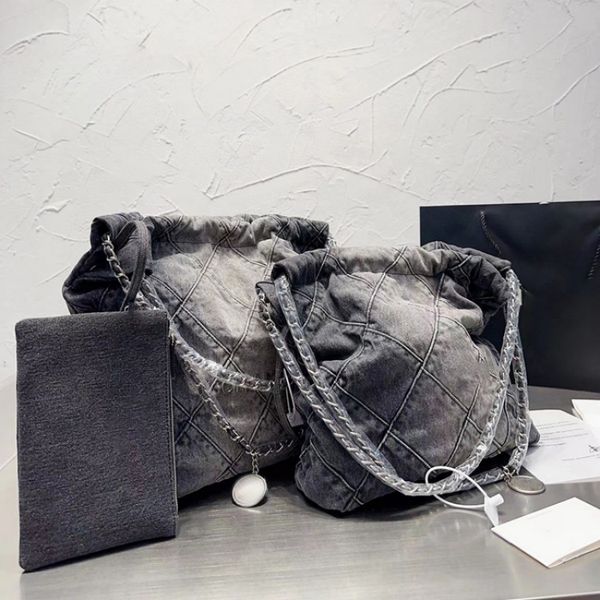 cc 22 black denim distressed composite bags designer purses casual tote for woman quilted wallet weekend handbags 36cm
cc 22 black denim distressed composite bags designer purses casual tote for woman quilted wallet weekend handbags 36cm