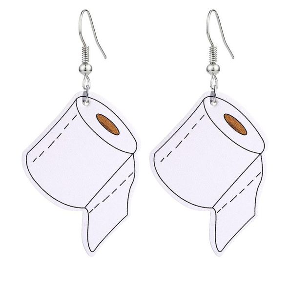 new toilet paper mask print pu leather earrings for women girls creative personality funny dangle earring pendant hook earring jew5498793, Silver
new toilet paper mask print pu leather earrings for women girls creative personality funny dangle earring pendant hook earring jew5498793, Silver