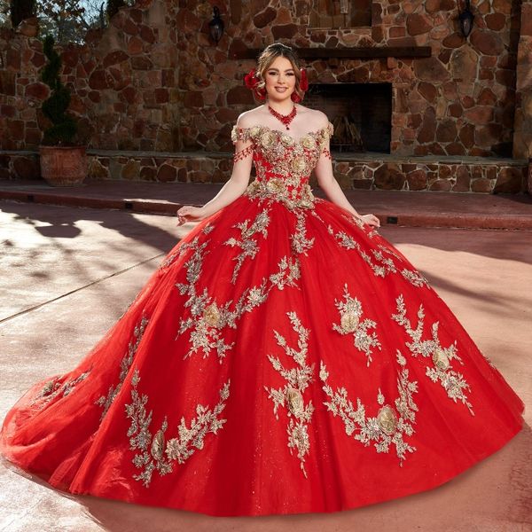 red off the shoulder quinceanera dresses ball gown princess birthday gold applique flower gown lace-up sweet 16 vestidos de 15, Blue;red
red off the shoulder quinceanera dresses ball gown princess birthday gold applique flower gown lace-up sweet 16 vestidos de 15, Blue;red