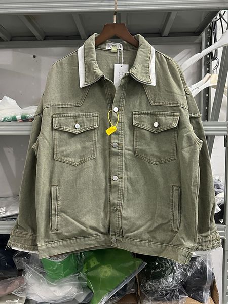 men's jackets y2k washed 2023fw mm6 margiela denim jeans jacket men women turndown collar oversize coat gym 230901, Black;brown
men's jackets y2k washed 2023fw mm6 margiela denim jeans jacket men women turndown collar oversize coat gym 230901, Black;brown