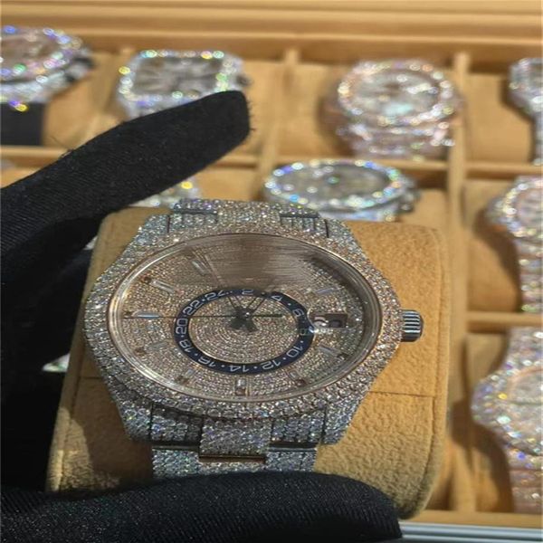 luxury mens watches moissanite mosang stone diamond watch movement watches for men montre de luxe wristwatch mechanical automa249s, Slivery;brown
luxury mens watches moissanite mosang stone diamond watch movement watches for men montre de luxe wristwatch mechanical automa249s, Slivery;brown