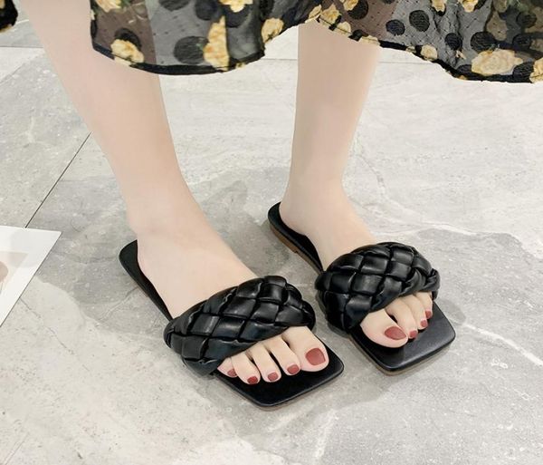 2020 new brand slippers weave leather women sandal open toe flat casual slides summer outdoor beach female flip flops aa9082442, Black 
2020 new brand slippers weave leather women sandal open toe flat casual slides summer outdoor beach female flip flops aa9082442, Black