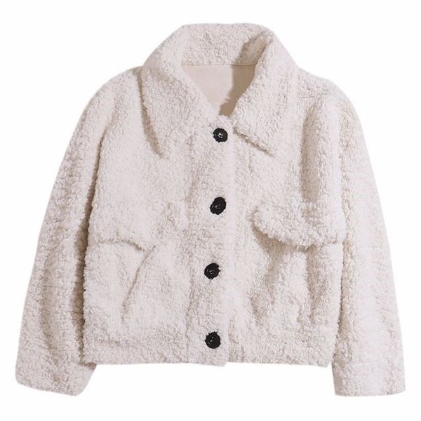 womens fur jackets spring and summer buttons two sides wear plush coats, Black;brown
womens fur jackets spring and summer buttons two sides wear plush coats, Black;brown