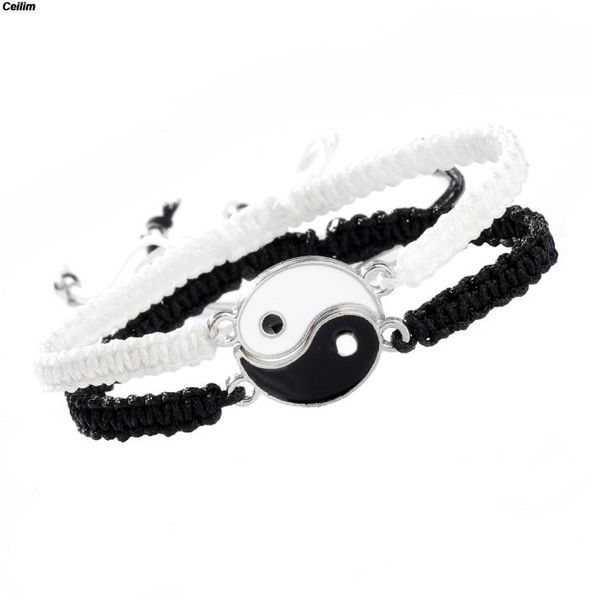tai chi yin strand yang couple bracelets alloy pendant adjustable braid chain bracelet matching lover necklace6817015, Black
tai chi yin strand yang couple bracelets alloy pendant adjustable braid chain bracelet matching lover necklace6817015, Black