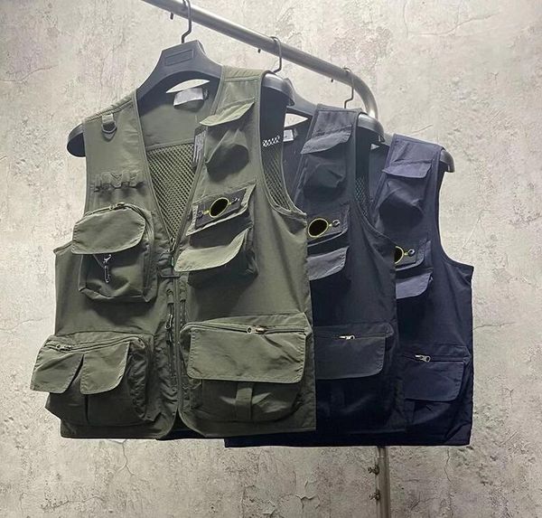 designer stonmen's vests pocket jackets island jacket parkas long embrodiery zipper badges men casual coat windbreaker outerwear vests, Black;white
designer stonmen's vests pocket jackets island jacket parkas long embrodiery zipper badges men casual coat windbreaker outerwear vests, Black;white