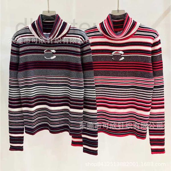 women's sweaters designer xiaoxiangfeng high neck knitted stripe long sleeve sweater thin underlay sequin double c autumn m7n5, White;black
women's sweaters designer xiaoxiangfeng high neck knitted stripe long sleeve sweater thin underlay sequin double c autumn m7n5, White;black