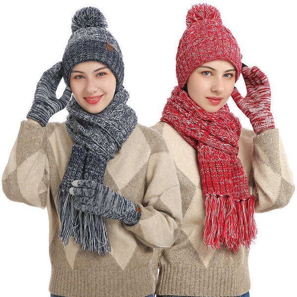 hats scarves sets women winter keep warm set fleece lining beanie telefingers gloves thicken scarf woolen yarn knitted muffler hat neckerchi, Blue;gray
hats scarves sets women winter keep warm set fleece lining beanie telefingers gloves thicken scarf woolen yarn knitted muffler hat neckerchi, Blue;gray