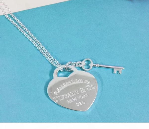 2018 luxurious style s925 sterling silver and brand name pendant necklace with heart and key shpae for women wedding gift jewelry 9105701
2018 luxurious style s925 sterling silver and brand name pendant necklace with heart and key shpae for women wedding gift jewelry 9105701