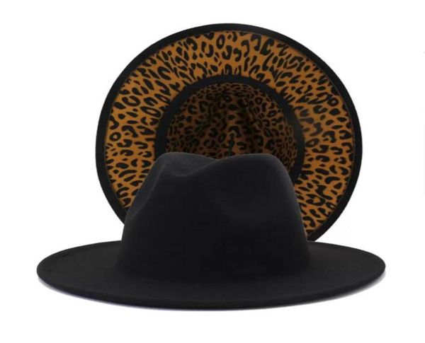 new black with leopard bottom patchwork wool felt jazz fedora hats men women wide brim panama two tone party wedding formal hat1052331, Blue;gray
new black with leopard bottom patchwork wool felt jazz fedora hats men women wide brim panama two tone party wedding formal hat1052331, Blue;gray