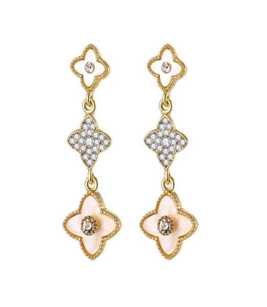 fashion retro pendant earrings for women fourleaf clover gold micro wax zircon drop s925 needle stud earring jewelry whole da3224563, Silver
fashion retro pendant earrings for women fourleaf clover gold micro wax zircon drop s925 needle stud earring jewelry whole da3224563, Silver