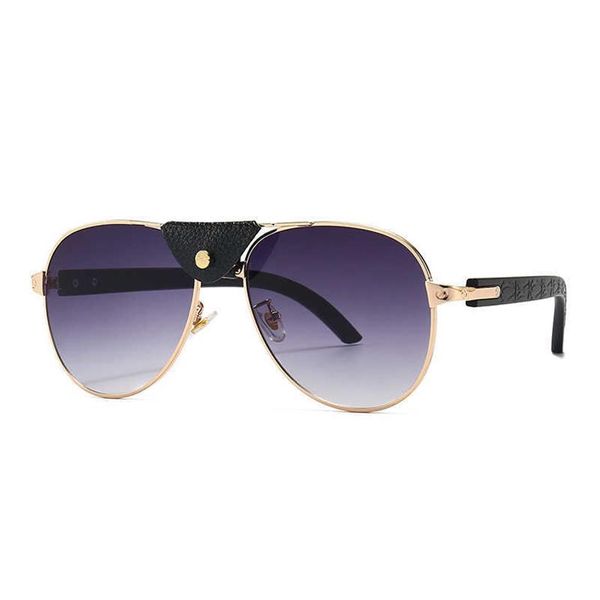 sunglasses 2022 brand designer women men pilot sunglasses oversized frame leather sun glasses hip hop male female sha350h, White;black
sunglasses 2022 brand designer women men pilot sunglasses oversized frame leather sun glasses hip hop male female sha350h, White;black