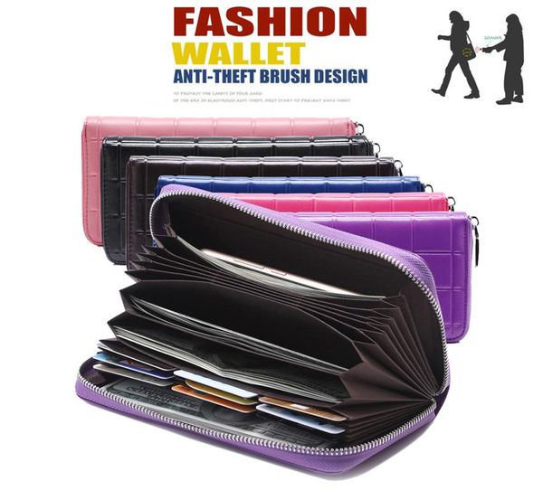 genuine leather casual women long clutch wallets rfid blocking zipper purses handphone pocket banknote pouches organizer bag handb6392019, Red;black
genuine leather casual women long clutch wallets rfid blocking zipper purses handphone pocket banknote pouches organizer bag handb6392019, Red;black