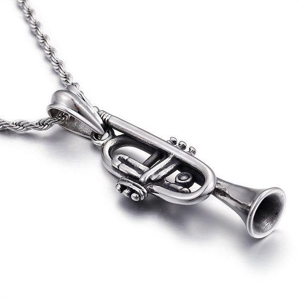 stainless steel trumpet creative musical pendant mens necklace rope chain silver gold jewelry for gifts
stainless steel trumpet creative musical pendant mens necklace rope chain silver gold jewelry for gifts