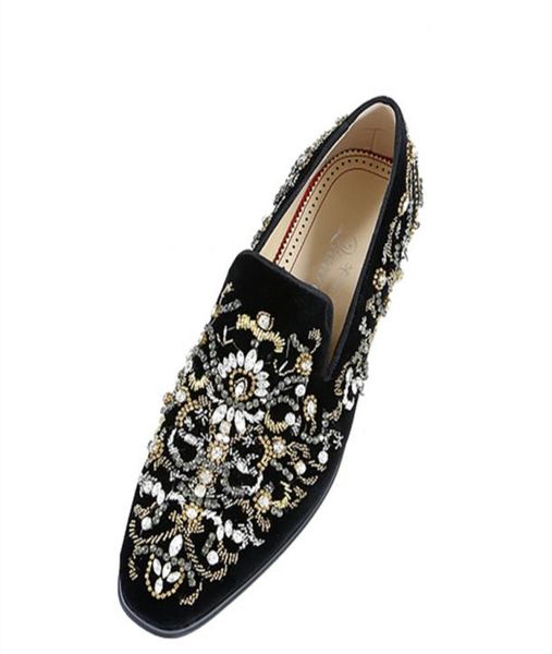 2018 brand designer men black crystal embroidery shoes fashion diamond suede casual shoes wedding and party loafers man siz8299220
2018 brand designer men black crystal embroidery shoes fashion diamond suede casual shoes wedding and party loafers man siz8299220