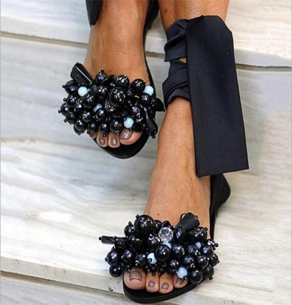 2020 8 color new bow flat sandals handbeaded summer women sandals flat casual comfortable beach shoes flower ankle strap big size8714168, Black
2020 8 color new bow flat sandals handbeaded summer women sandals flat casual comfortable beach shoes flower ankle strap big size8714168, Black