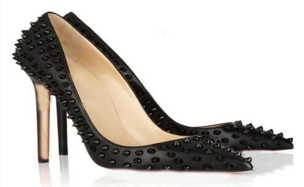 brand shoes red women pumps high heel shoes rivet pointed toe fine heel lady wedding shoes bottom for the red fashion party logo4346756, Black
brand shoes red women pumps high heel shoes rivet pointed toe fine heel lady wedding shoes bottom for the red fashion party logo4346756, Black