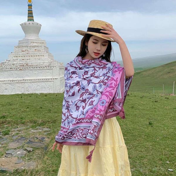 antique floral neckerchiefs sunblock shawl for women thin tibet lijiang travel scarf desert ethnic style seaside, Blue;gray
antique floral neckerchiefs sunblock shawl for women thin tibet lijiang travel scarf desert ethnic style seaside, Blue;gray