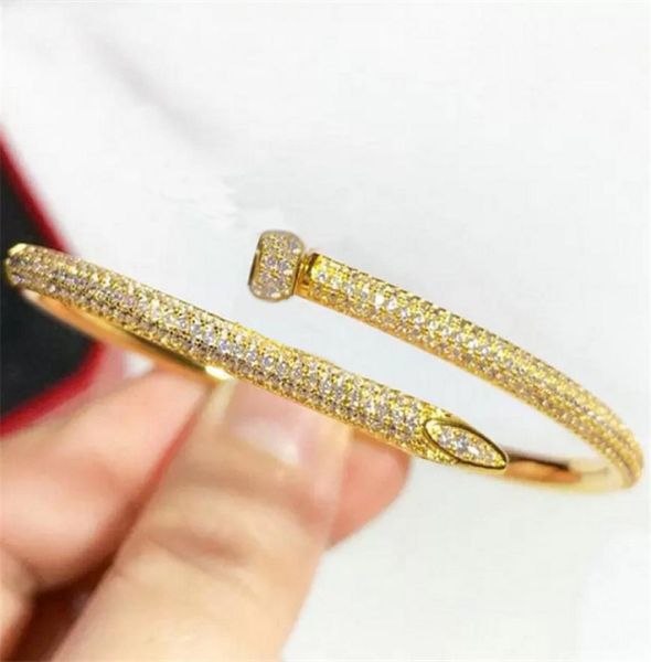 wedding bracelets women man bangle 18k gold plated cuff bracelet full diamond nail bracelet love jewelry for valentine039s day 9074643, White
wedding bracelets women man bangle 18k gold plated cuff bracelet full diamond nail bracelet love jewelry for valentine039s day 9074643, White