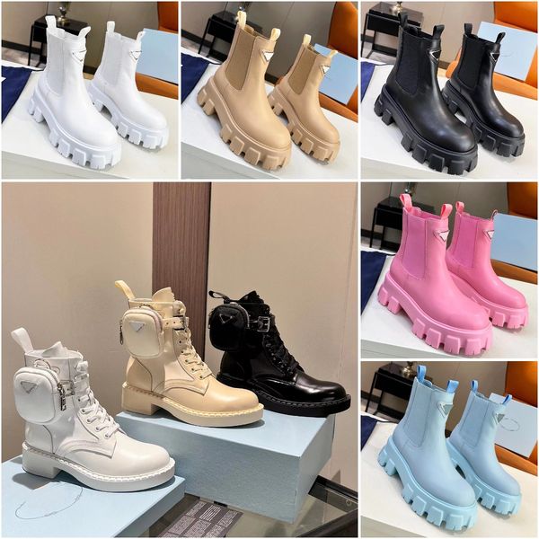 women spring autumn style monolith brushed leather boots luxury designer nylon boots fashion platform cowhide sheepskin high-quality outdoor, Black
women spring autumn style monolith brushed leather boots luxury designer nylon boots fashion platform cowhide sheepskin high-quality outdoor, Black