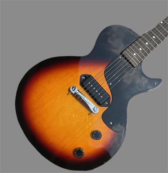 primary cut double reissue electric guitar, rosewood fretboard, dark sun burst, wound tail, 1958
primary cut double reissue electric guitar, rosewood fretboard, dark sun burst, wound tail, 1958