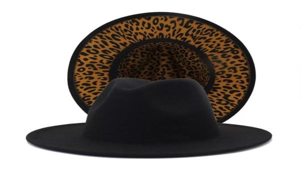 new black with leopard bottom patchwork wool felt jazz fedora hats men women wide brim panama two tone party wedding formal hat5870106, Blue;gray
new black with leopard bottom patchwork wool felt jazz fedora hats men women wide brim panama two tone party wedding formal hat5870106, Blue;gray