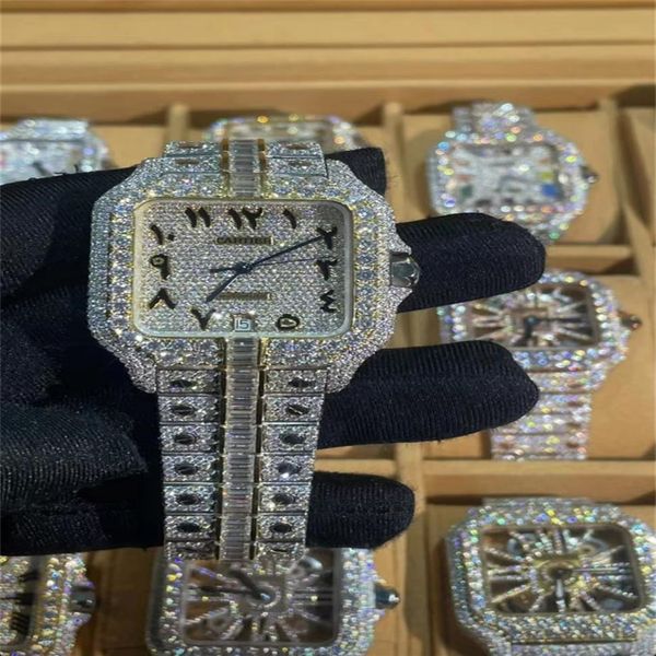 luxury mens watches moissanite mosang stone diamond watch movement watches for men montre de luxe wristwatch mechanical automa3066, Slivery;brown
luxury mens watches moissanite mosang stone diamond watch movement watches for men montre de luxe wristwatch mechanical automa3066, Slivery;brown
