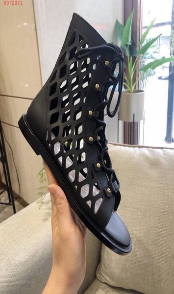 2021 dtrap sandals hollow upper back zipper design front laces matte leather upper flat highankle boots7351240, Black
2021 dtrap sandals hollow upper back zipper design front laces matte leather upper flat highankle boots7351240, Black