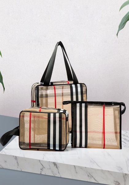 portable simple mesh lattice cosmetic bag portable travel waterproof wash pvc striped large capacity storage box9386366
portable simple mesh lattice cosmetic bag portable travel waterproof wash pvc striped large capacity storage box9386366