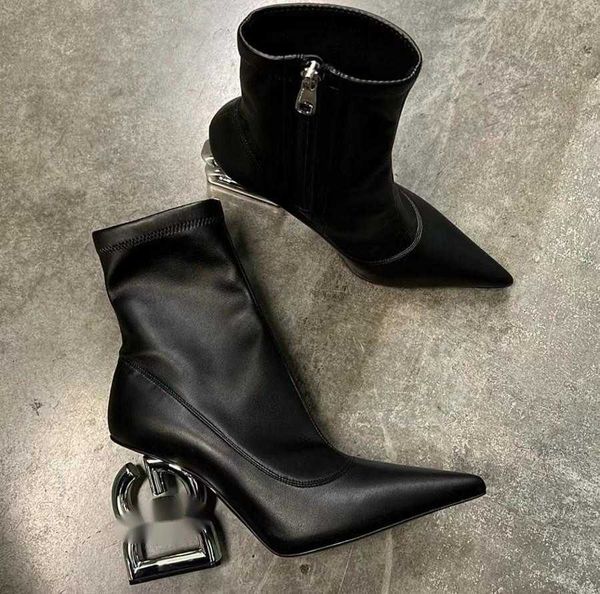 winter brands keira zip ankle boots women pop sculptural d-baroque heel black stretch leather lady booties pointed toe booty eu35-43
winter brands keira zip ankle boots women pop sculptural d-baroque heel black stretch leather lady booties pointed toe booty eu35-43