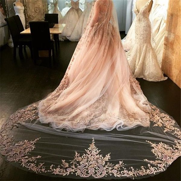 selling luxury wedding veils four meters long veils rhinestone lace applique one layer soft tulle cathedral length brid210z, Black
selling luxury wedding veils four meters long veils rhinestone lace applique one layer soft tulle cathedral length brid210z, Black