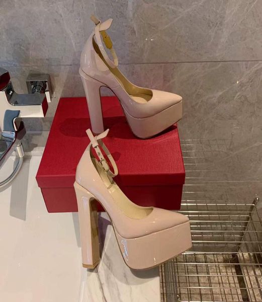 patent leather platform pumps shoes strap pointed toe nude shoes highheeled sandals 15cm dress shoe evening factory 4522782, Black
patent leather platform pumps shoes strap pointed toe nude shoes highheeled sandals 15cm dress shoe evening factory 4522782, Black