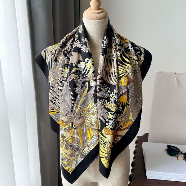 large square scarf for ladies imitation silk printed shawl korean fashion sunblock beach, Blue;gray
large square scarf for ladies imitation silk printed shawl korean fashion sunblock beach, Blue;gray